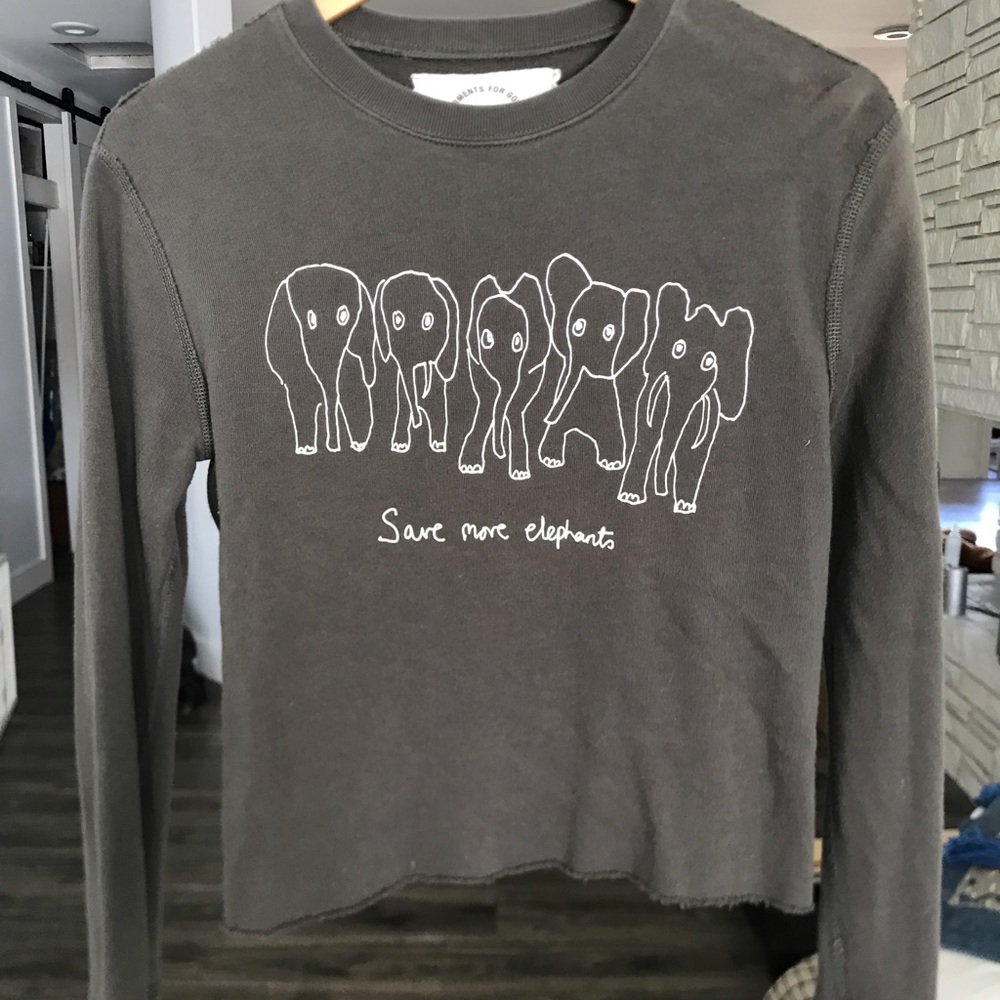 J. Crew DSWF “Save the Elephants” Sweatshirt
